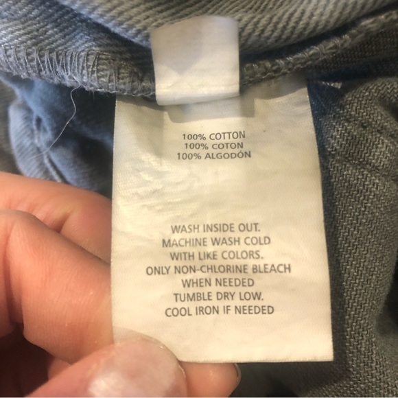 O’Neill Gray Mathilda Denim Short Raw Hem Overalls Size 1 (juniors) - Picture 8 of 12